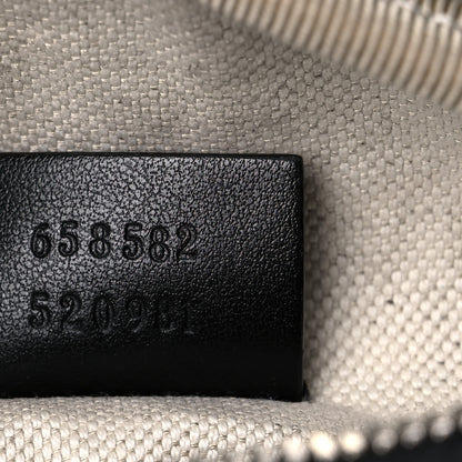 Gucci Calfskin GG Tennis Embossed Belt Bag Black 6 of 10