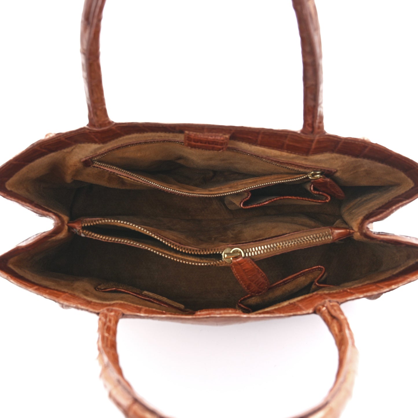 Crocodile Tote Brown