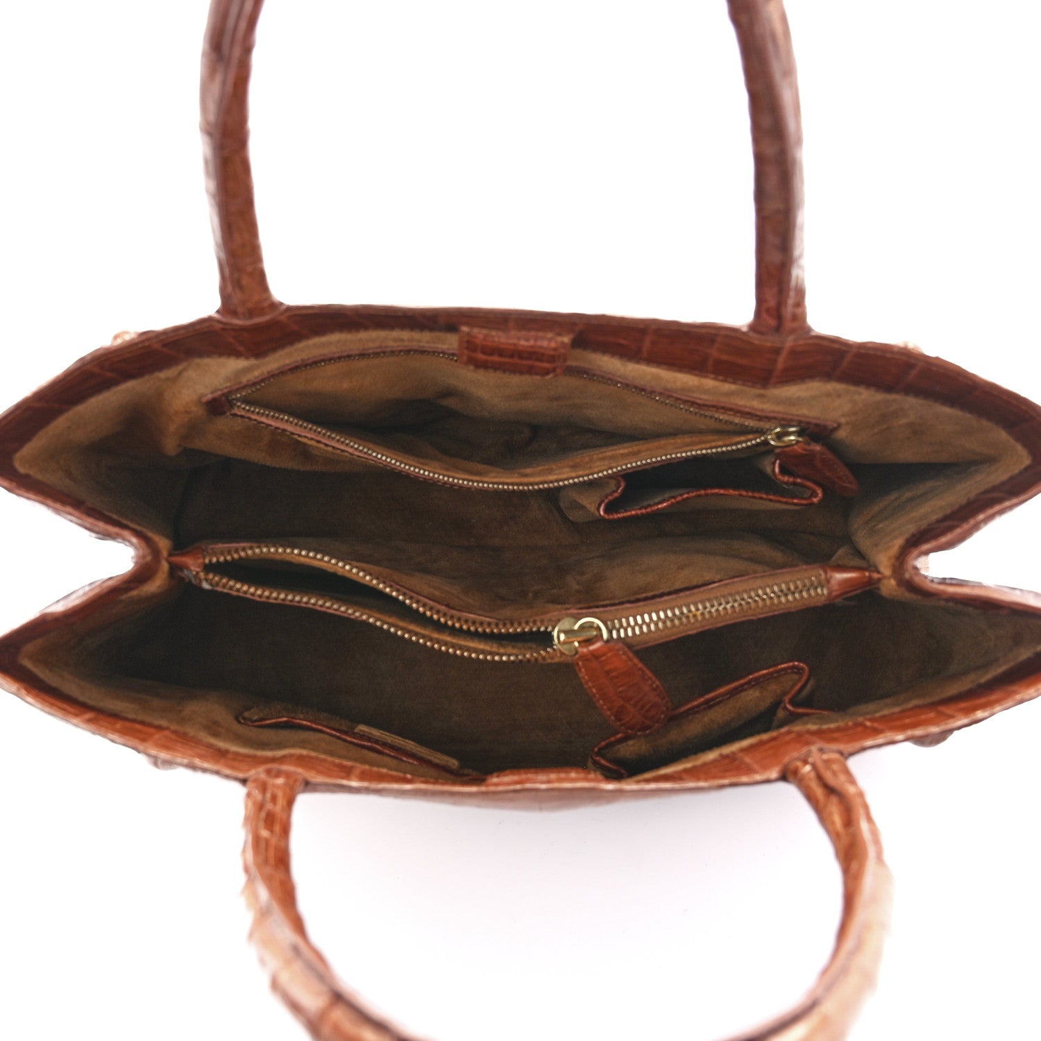 Nancy Gonzalez Crocodile Tote Brown 5 of 12