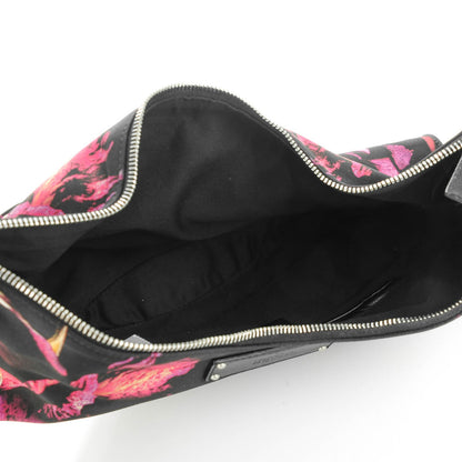 Alexander McQueen Silk Night Flowers De Manta Clutch Multicolor Black 5 of 7