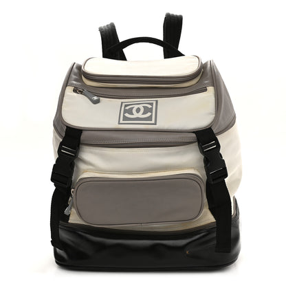 Chanel Nylon Sports Backpack Black White 1 of 18