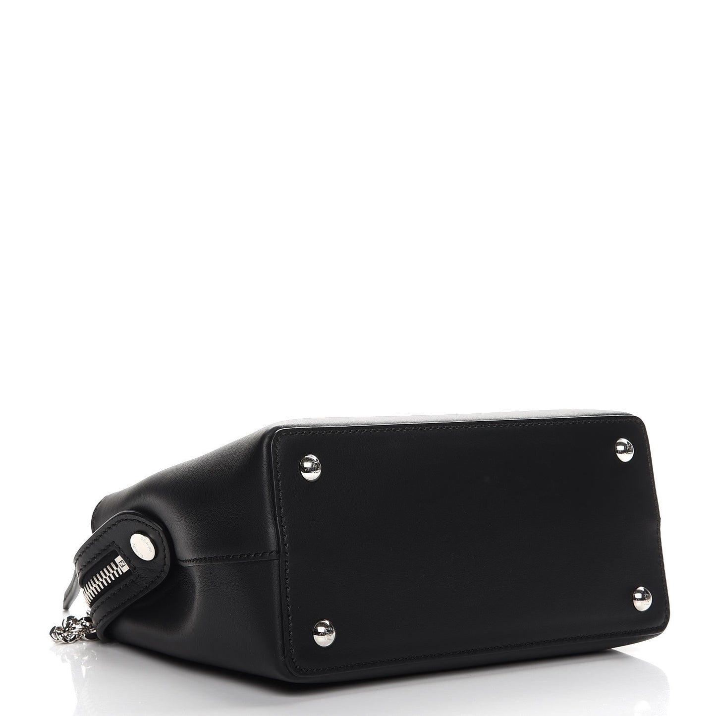 Vitello Baltico Hypnoteyes Studded Small Dotcom Click Chain Satchel Black