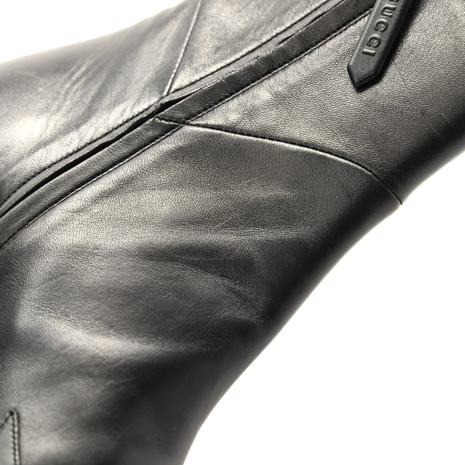 Gucci Nappa Zumi Mid Ankle Boots 37.5 Black 13 of 17