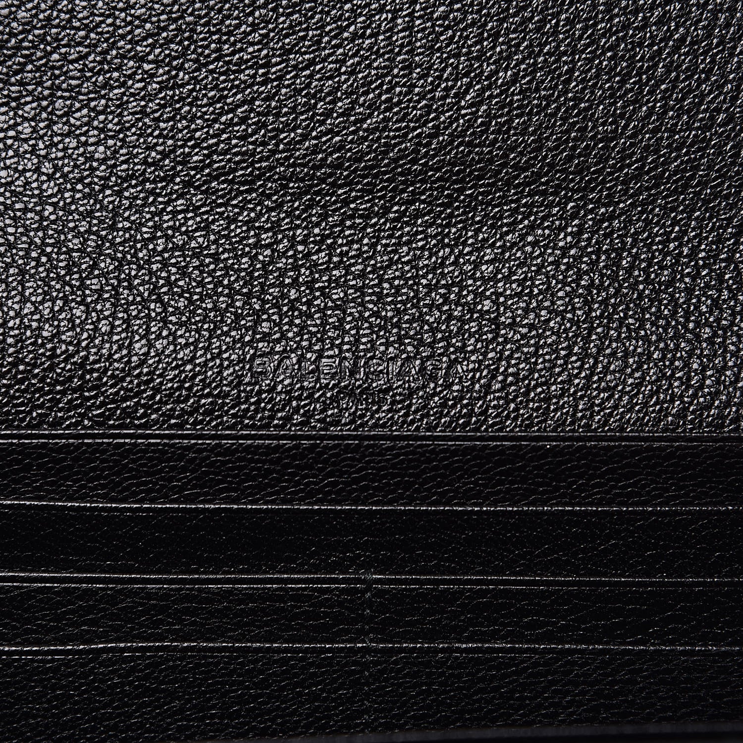 Balenciaga Chevre Silver Metallic Edge Hardware Money Wallet Black 6 of 7