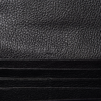 Balenciaga Chevre Silver Metallic Edge Hardware Money Wallet Black 6 of 7