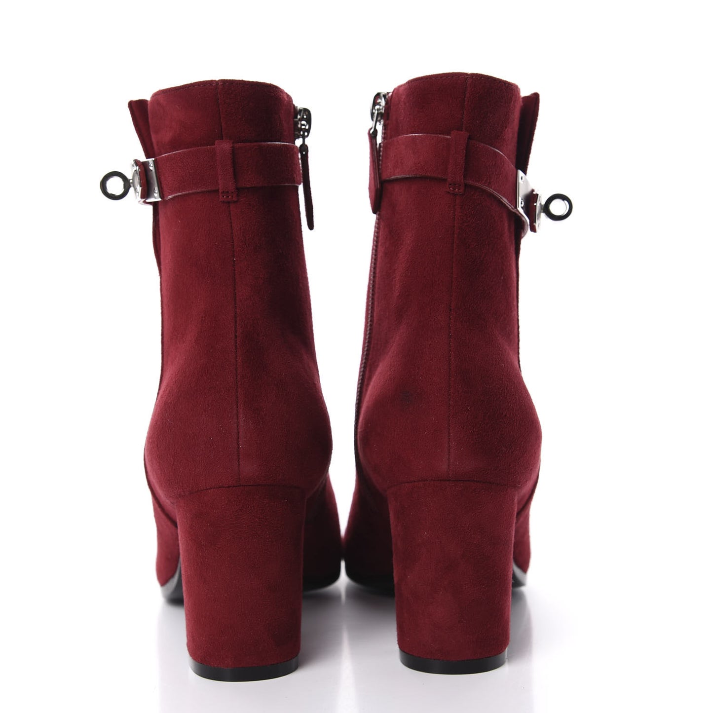 Suede Goatskin Saint Germain Ankle Boots 37.5 Orange Solaire