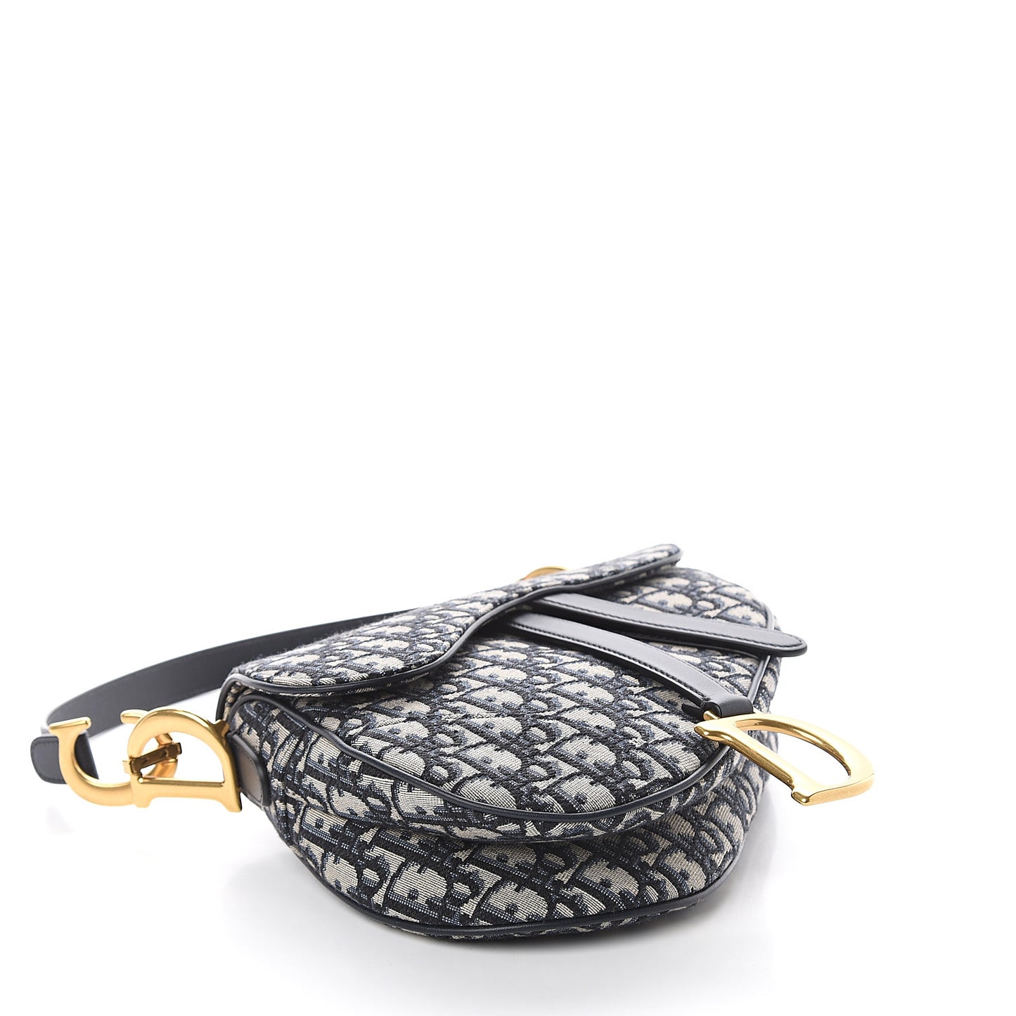 Oblique Saddle Bag Blue