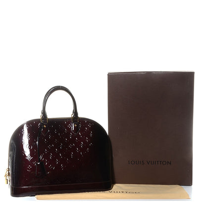 Louis Vuitton Vernis Alma GM Amarante 5 of 8