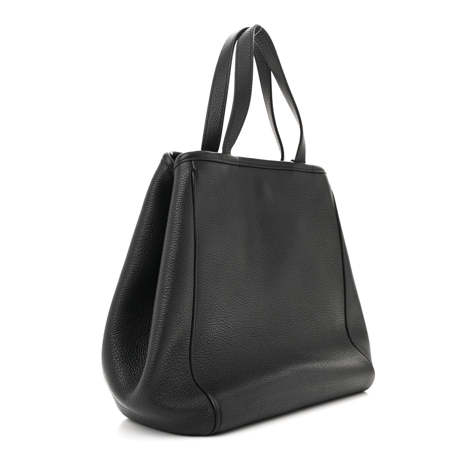 Celine Grained Calfskin Small Folded Cabas Black 3 of 12