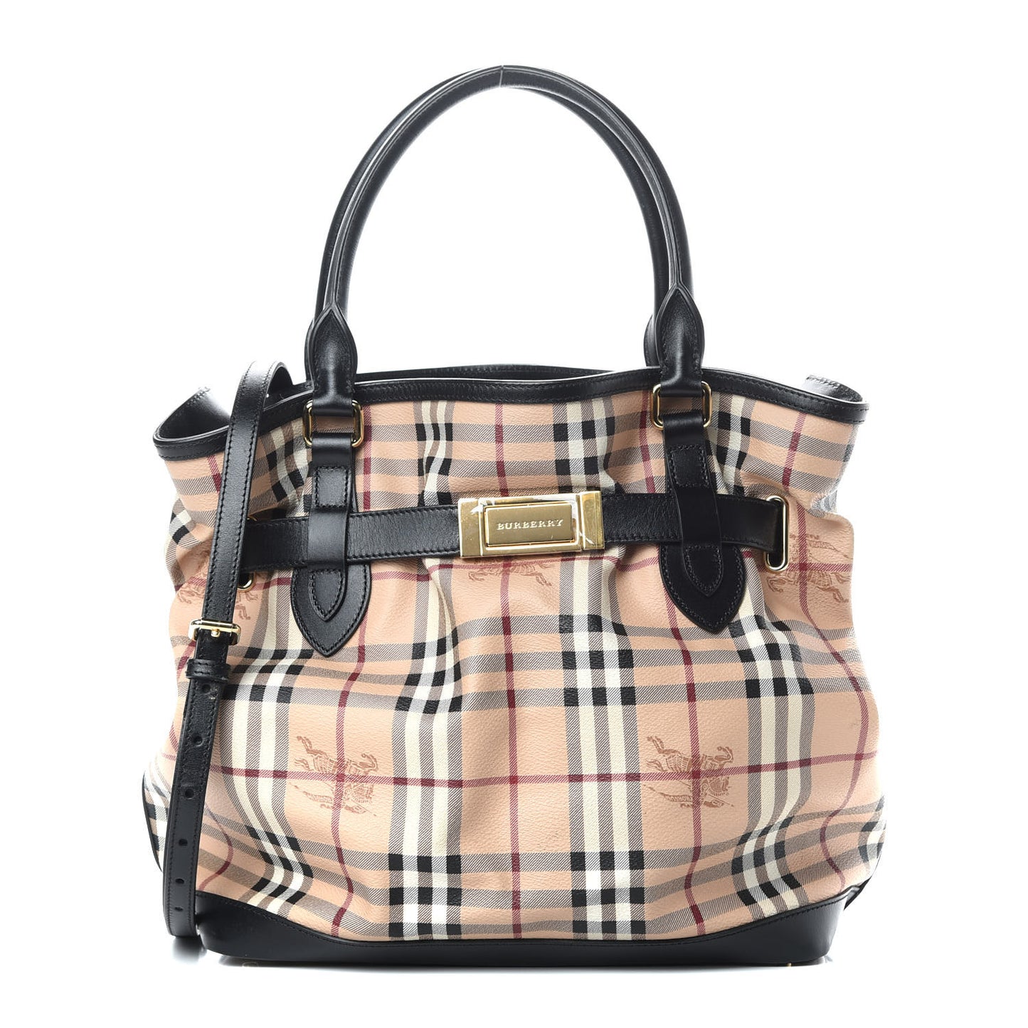 Haymarket Check Medium Golderton Tote Black