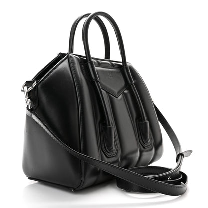 Givenchy Box Calfskin Padded Mini Lock Antigona Shoulder Bag Black Black 3 of 11