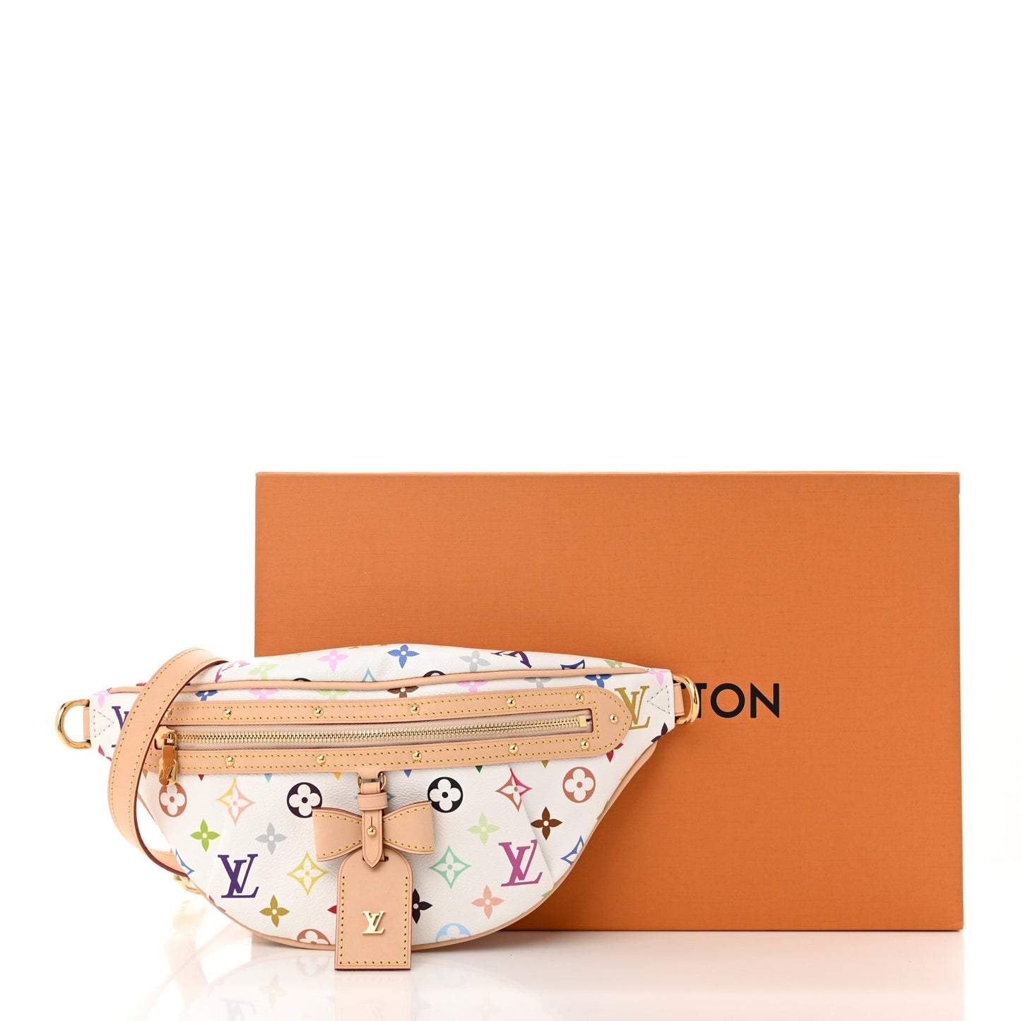 LV X TM Monogram Multicolor High Rise Bumbag White