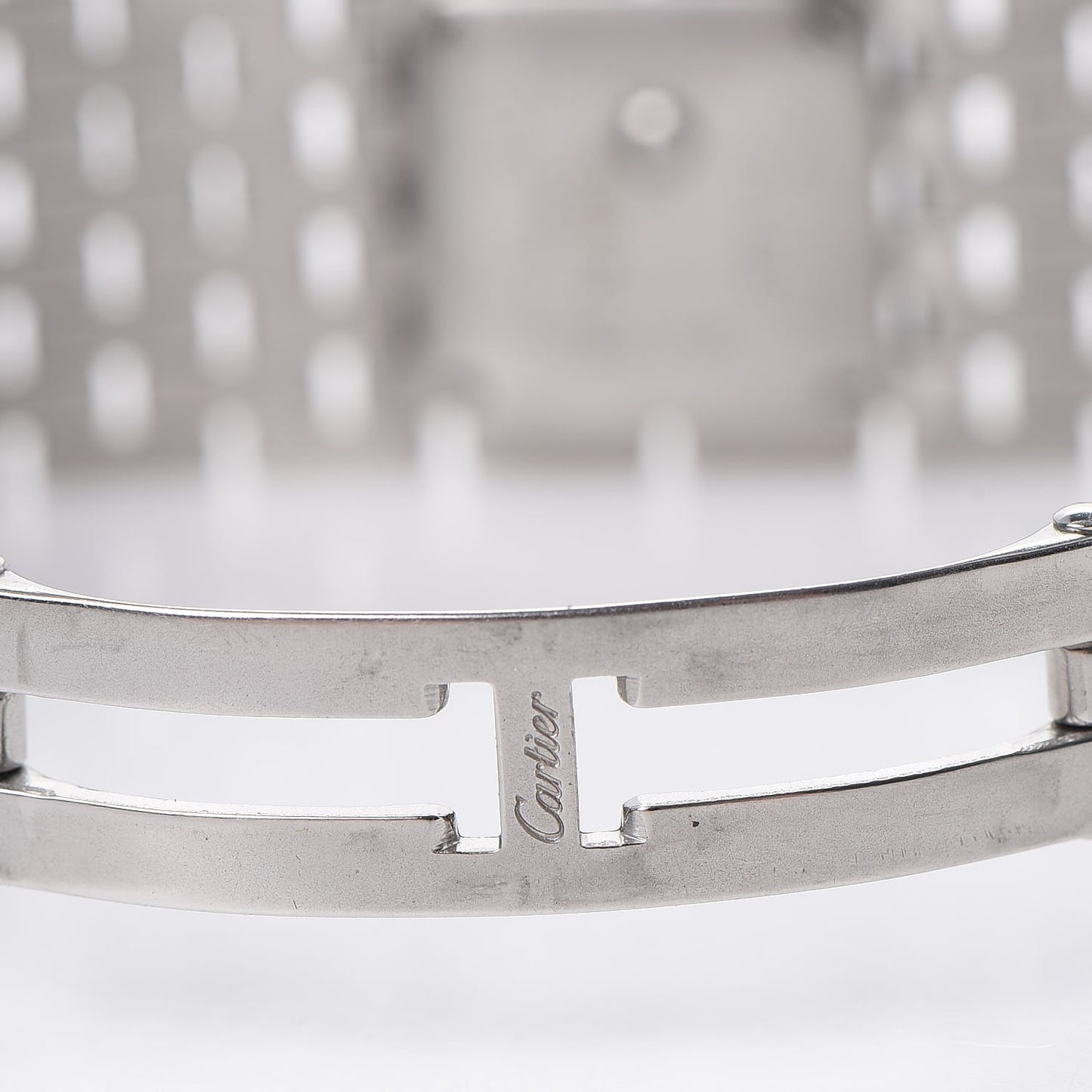 Stainless Steel 21mm Panthere Ruban Quartz Watch