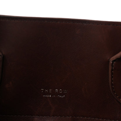 The Row Polished Saddle Calfskin Soft Margaux Belt 15 Burgundy 5 of 8