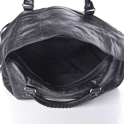 Balenciaga Agneau Classic Silver Hardware S Squash Boston Black 5 of 9