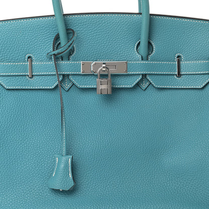 Hermes Togo Birkin 35 Blue Jean 7 of 23