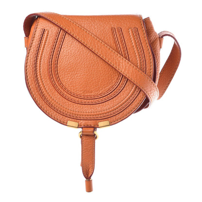 Chloe Calfskin Mini Marcie Round Crossbody Bag Orange 1 of 8