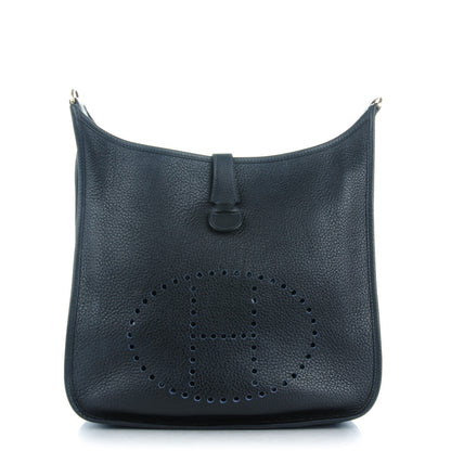 Hermes Taurillon Clemence Evelyne GM Bleu Abysse 1 of 7