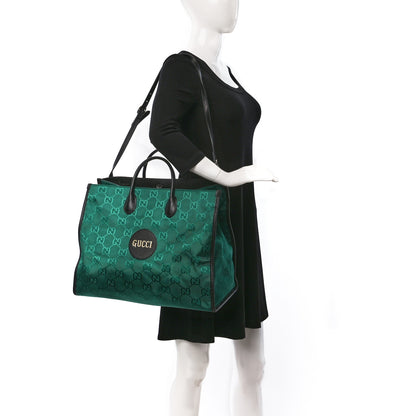 Gucci Econyl Nylon Monogram Large Off The Grid Tote Bag Scrabble Green Black 2 of 11
