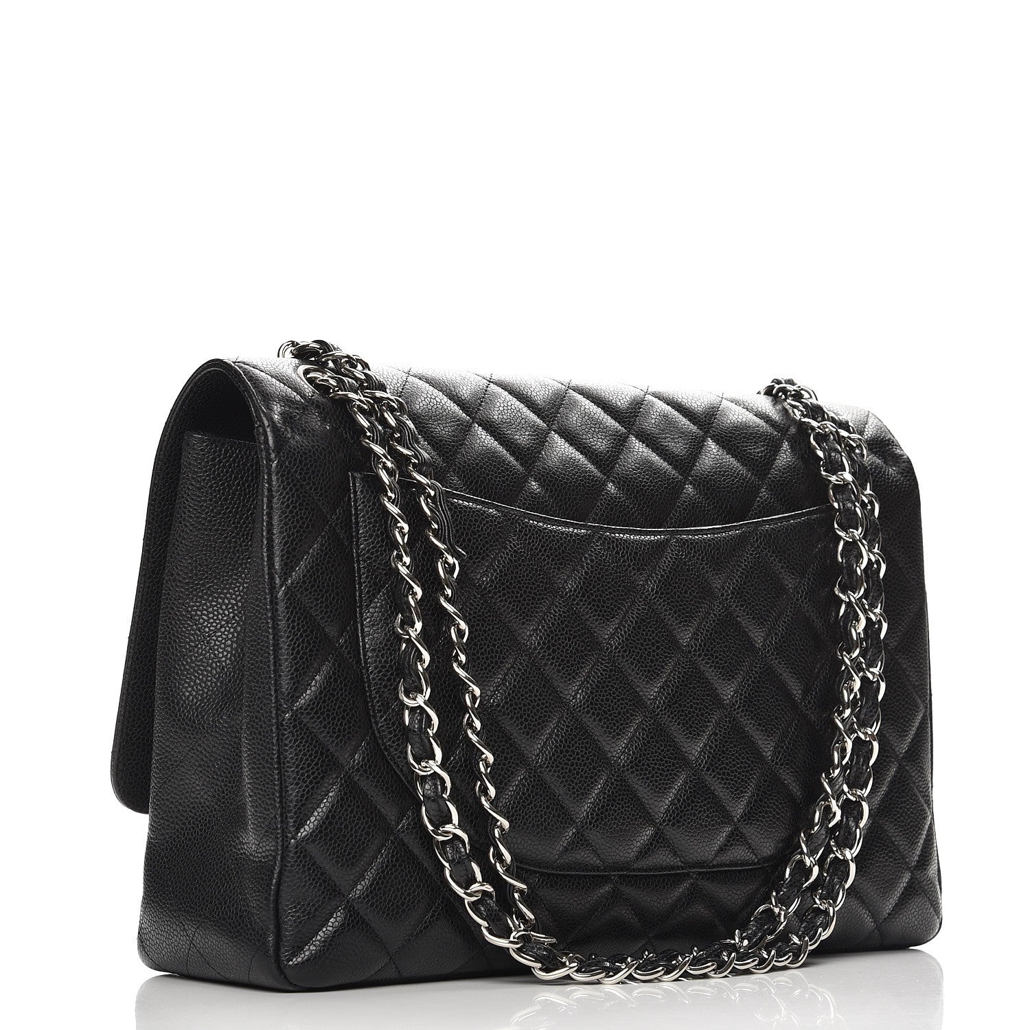 Chanel Caviar Quilted Maxi Single Flap Black 4 of 8
