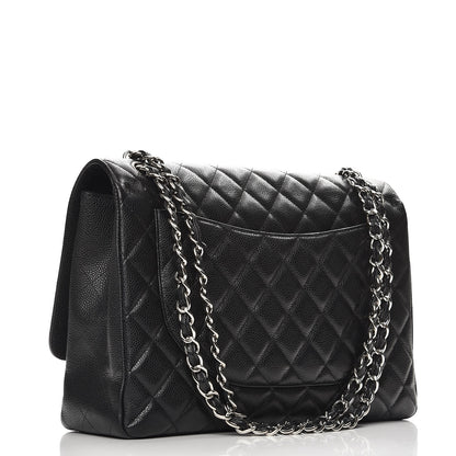 Chanel Caviar Quilted Maxi Single Flap Black 4 of 8