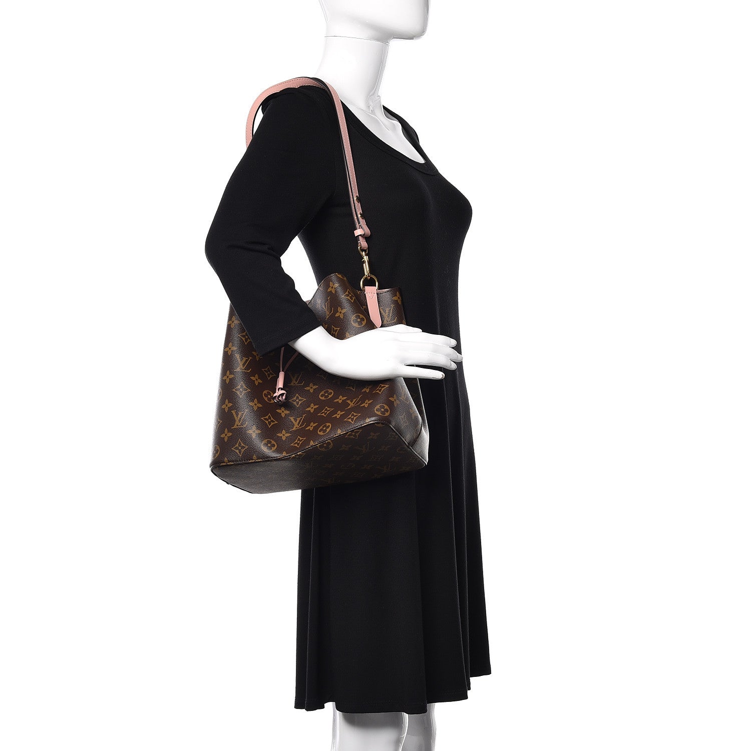 Louis Vuitton Monogram Neonoe MM Rose Poudre 2 of 10