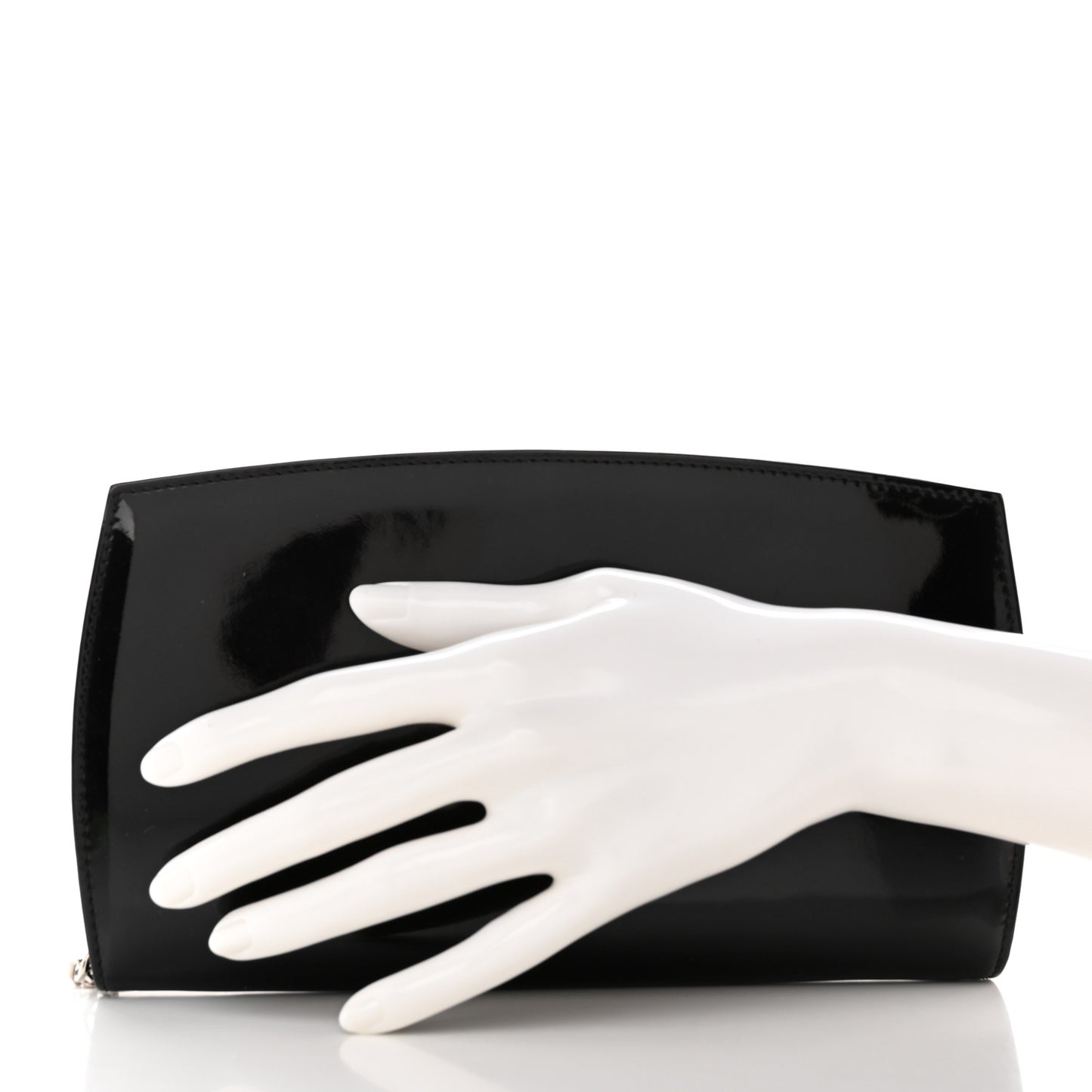 Patent Trousse Maquil Wallet Black