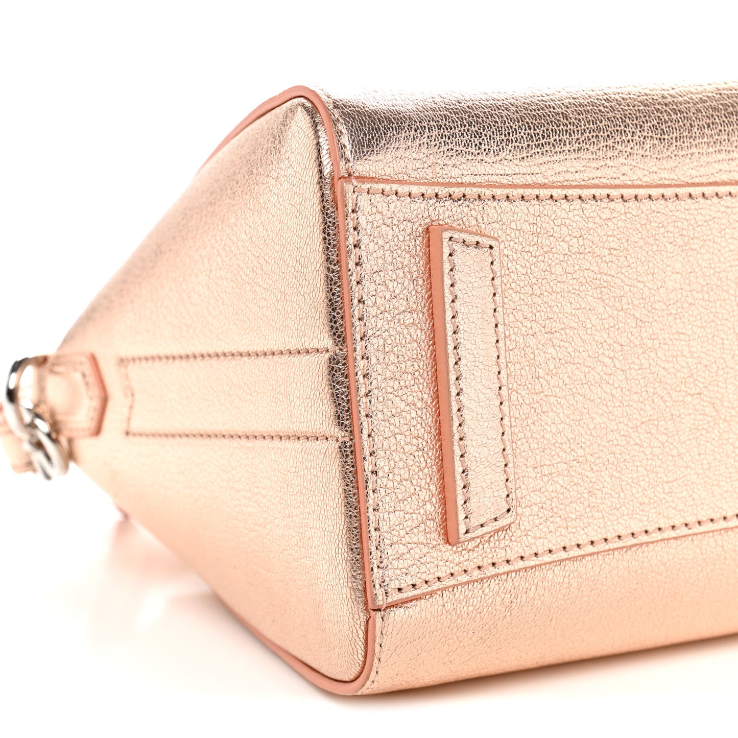 Metallic Sugar Goatskin Mini Antigona Light Pink