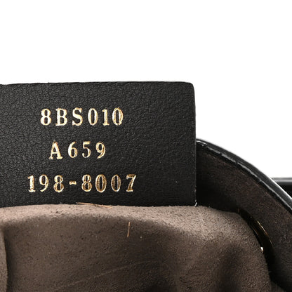 Fendi Vitello Liberty F is Fendi Bi-Color FF 1974 Embossed Mini Mon Tresor Bucket Bag Maya Black 7 of 13