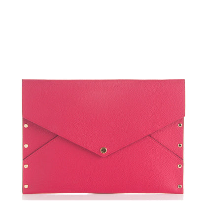 Louis Vuitton Cuir Rivets Enveloppe Fuchsia 1 of 7