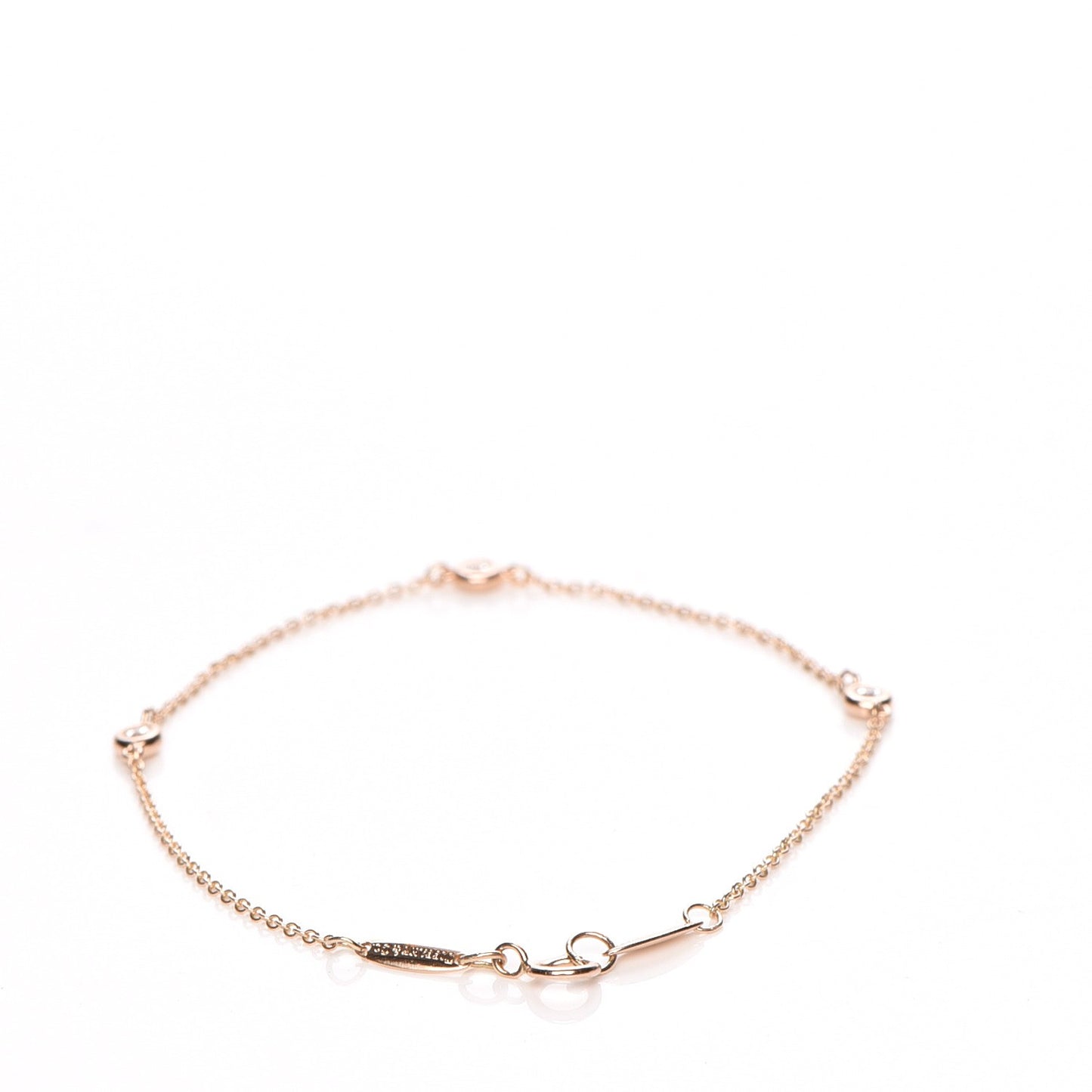 18K Rose Gold Diamond .09ctw Elsa Peretti Diamonds by the Yard Bracelet