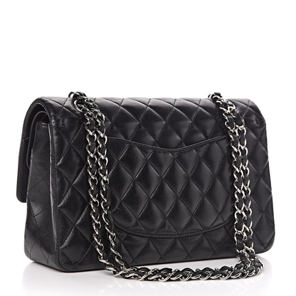 Chanel Lambskin Quilted Medium Double Flap Black 4 of 18
