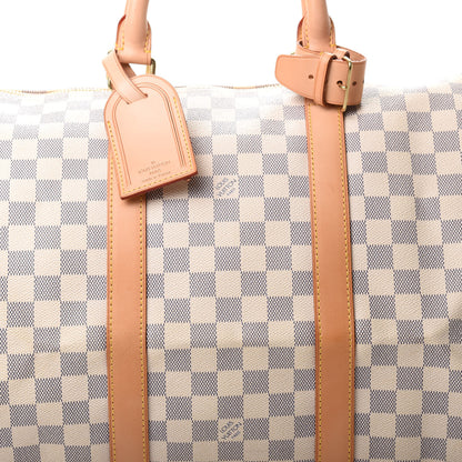 Louis Vuitton Damier Azur Keepall 50 7 of 13