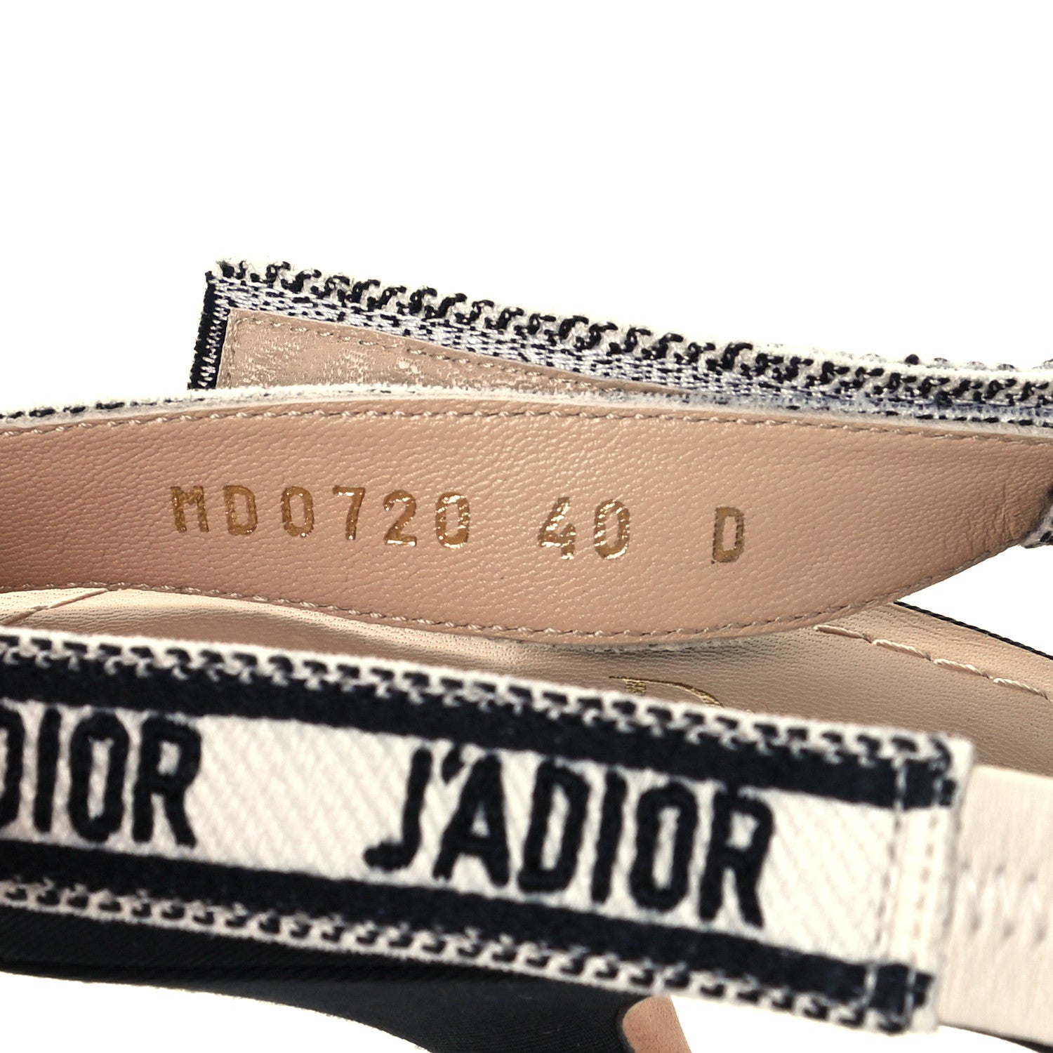 Christian Dior Mesh Fabric Ribbon J'Adior Slingback 100mm Pumps 40 Black 10 of 11