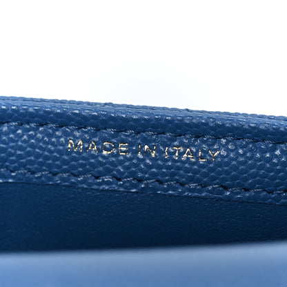 Chanel Caviar Quilted Classic Phone Holder Blue 7 of 12