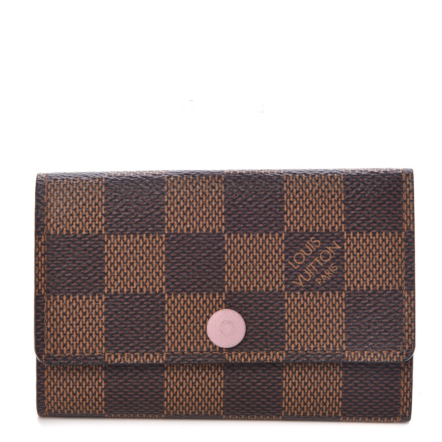 Louis Vuitton Damier Ebene Multicles 6 Key Holder Rose Ballerine 1 of 7