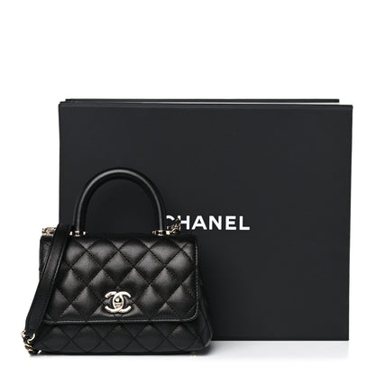 Chanel Caviar Quilted Extra Mini Coco Handle Flap Black 10 of 10