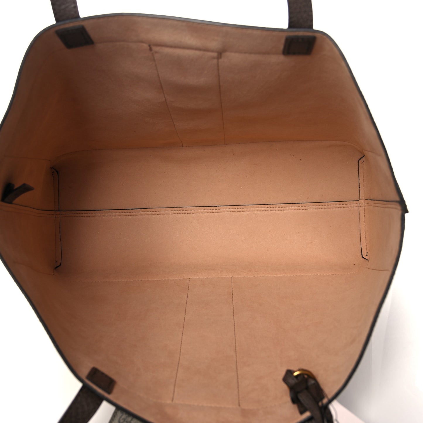 GG Supreme Monogram Web Ophidia Tote Brown