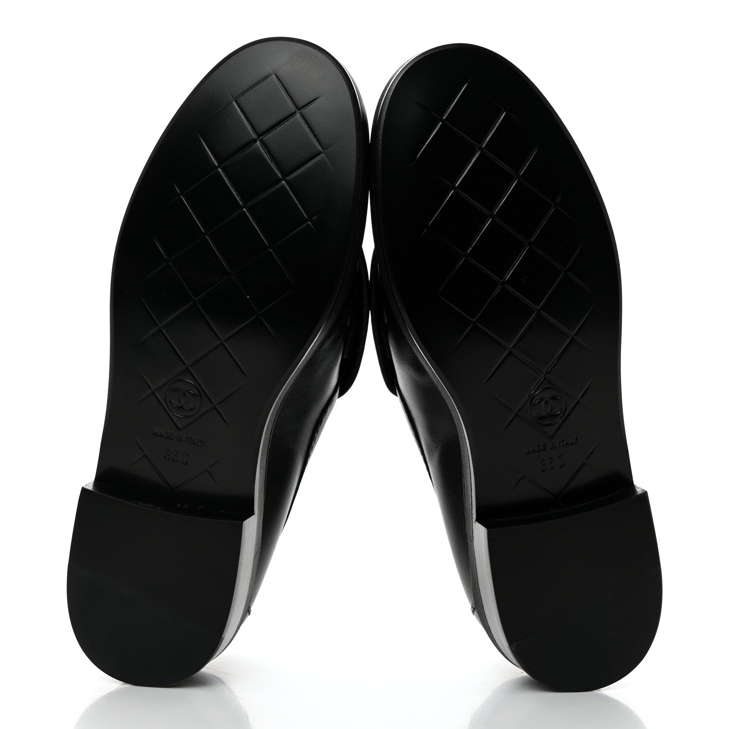 Chanel Lambskin Quilted CC Turnlock Loafers 36 Black 5 of 9