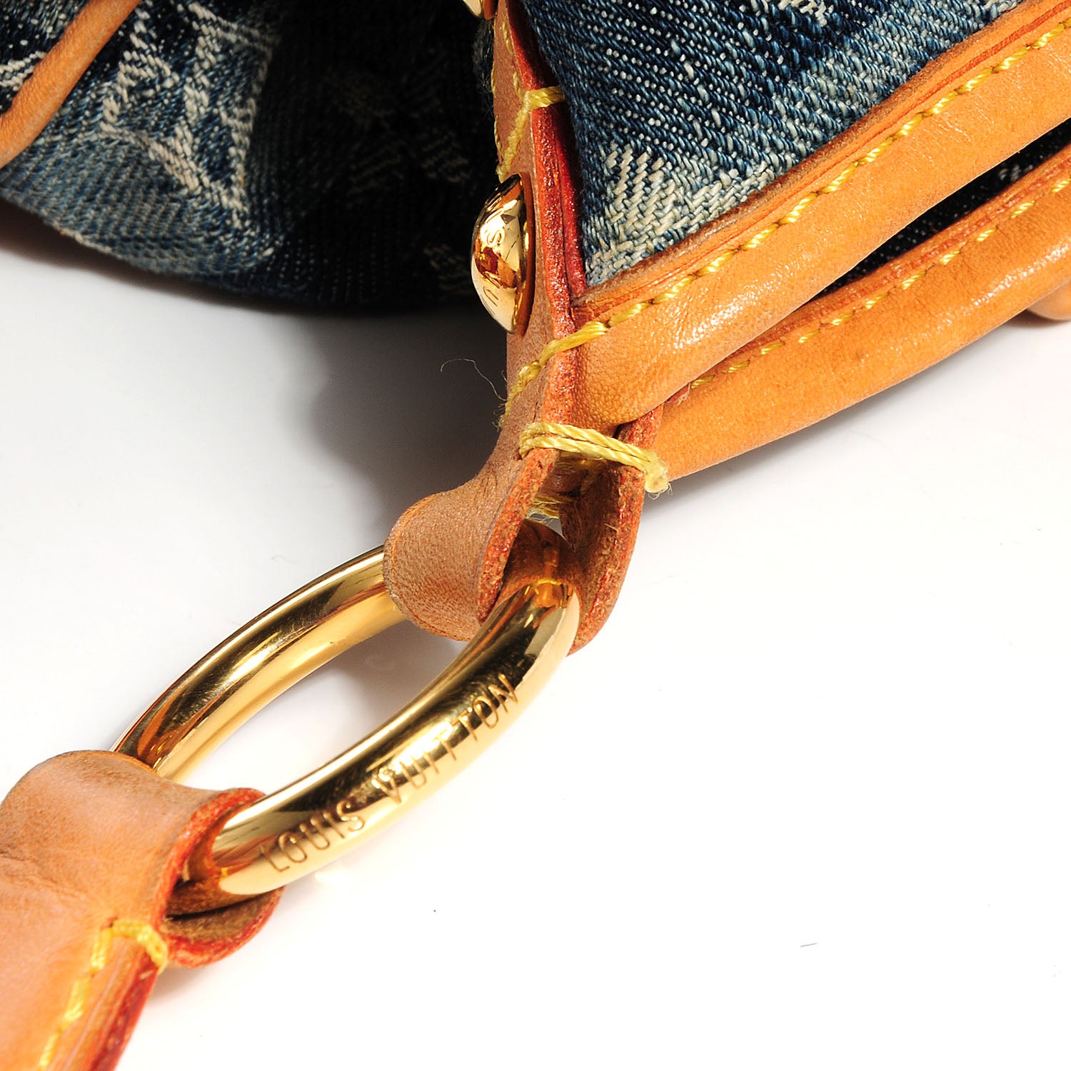 Louis Vuitton Denim Raye Porte Epaule MM 9 of 9