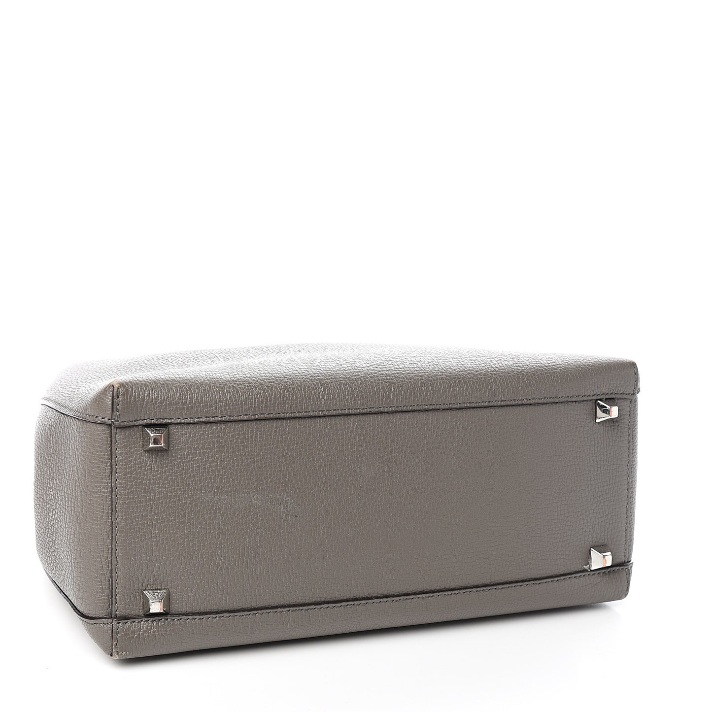 Grained Calfskin Sarah Medium Visetos Hobo Grey