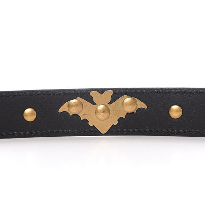 Gucci Calfskin Star Studded Torchon Double G Belt 75 30 Black 6 of 6