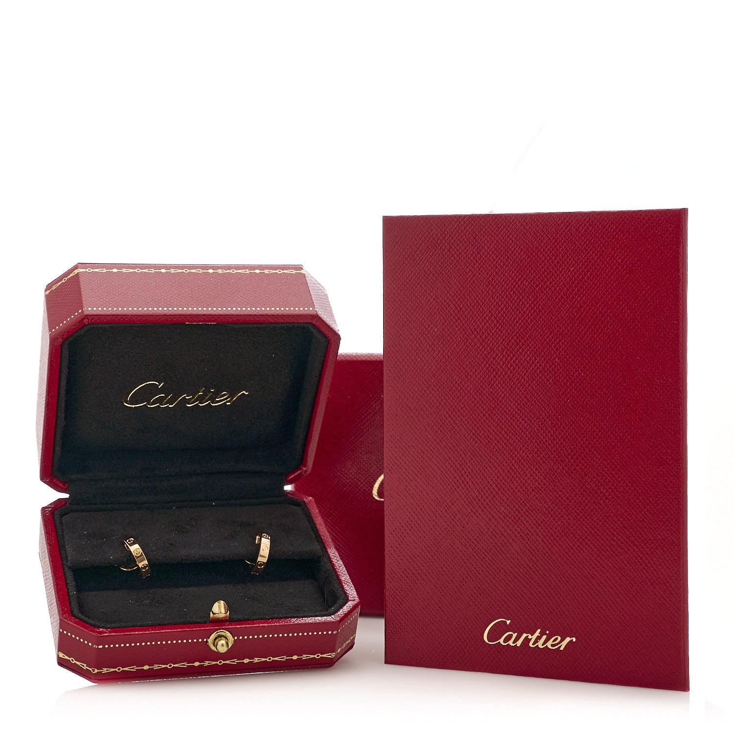 Cartier 18K Pink Gold Small LOVE Hoop Earrings 6 of 6