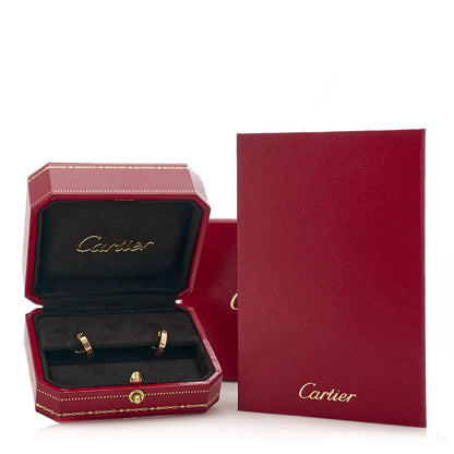Cartier 18K Pink Gold Small LOVE Hoop Earrings 6 of 6