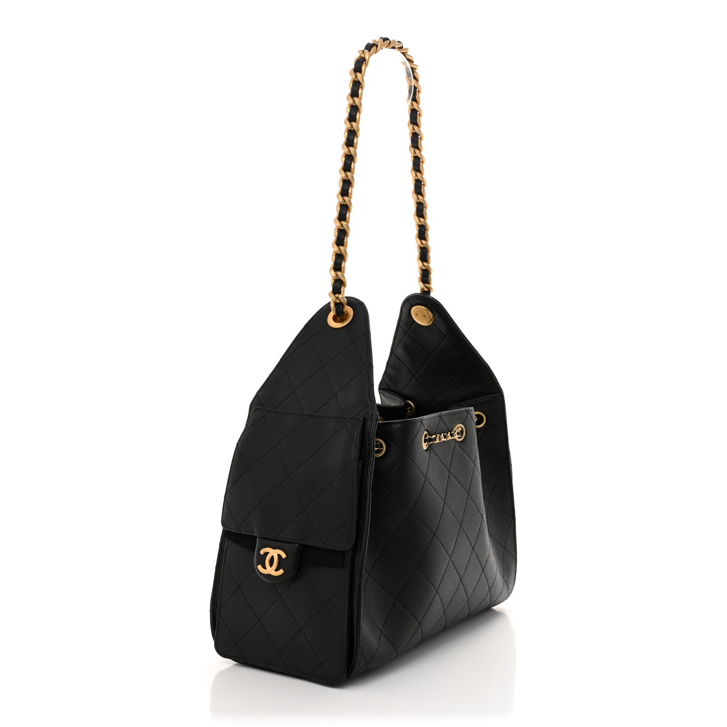 Chanel Caviar Quilted Small Chanel 25 Handbag Black 3 of 10