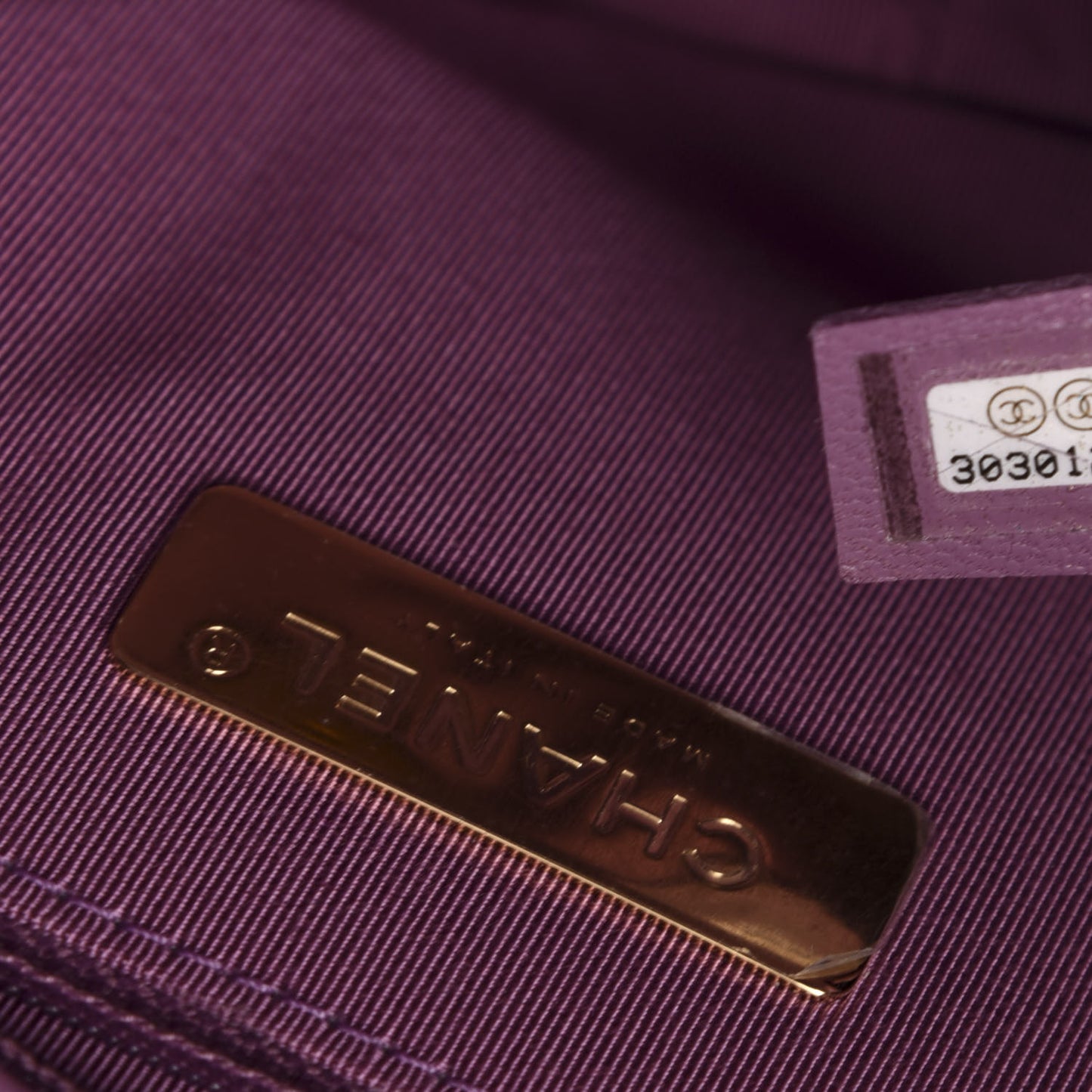 Goatskin Quilted Medium 19 Flap Violet Purple