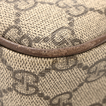 Gucci GG Supreme Monogram Textured Dollar Calfskin Web Small Ophidia GG Handbag Beige Ebony New Acero 11 of 11