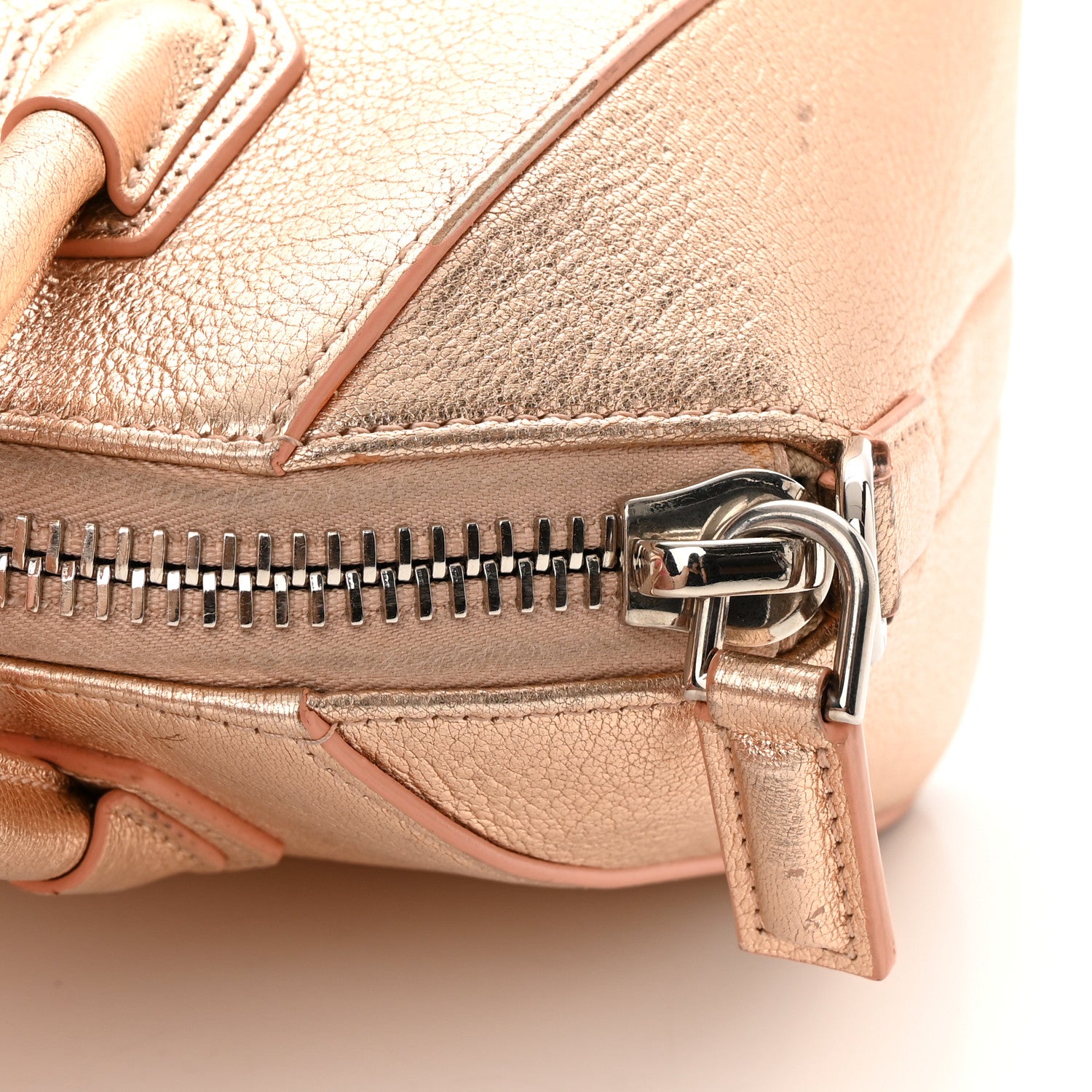 Givenchy Metallic Sugar Goatskin Mini Antigona Light Pink 17 of 25