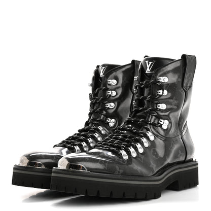 Louis Vuitton Monogram Eclipse Glaze Mens Outland Ankle Boots 9 4 of 15