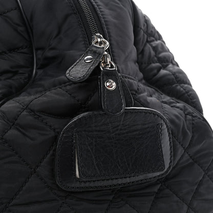 Chanel Calfskin Nylon Paris New York Duffel Bag Black 10 of 12
